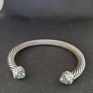 Silver David Yurman Style Bracelet